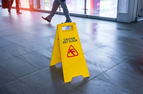Man slipping and falling at Providence RI courthouse